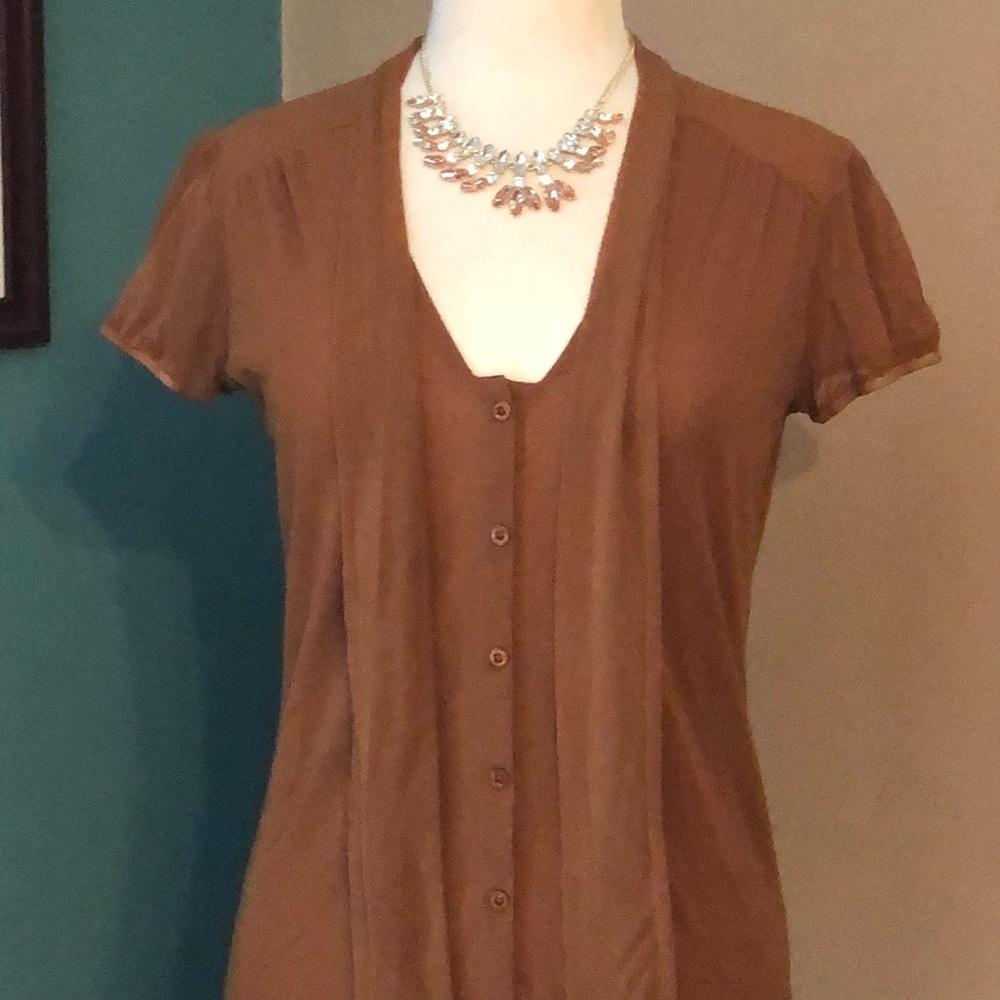 New York & Company shortsleeved blouse size small - Picture 2 of 6